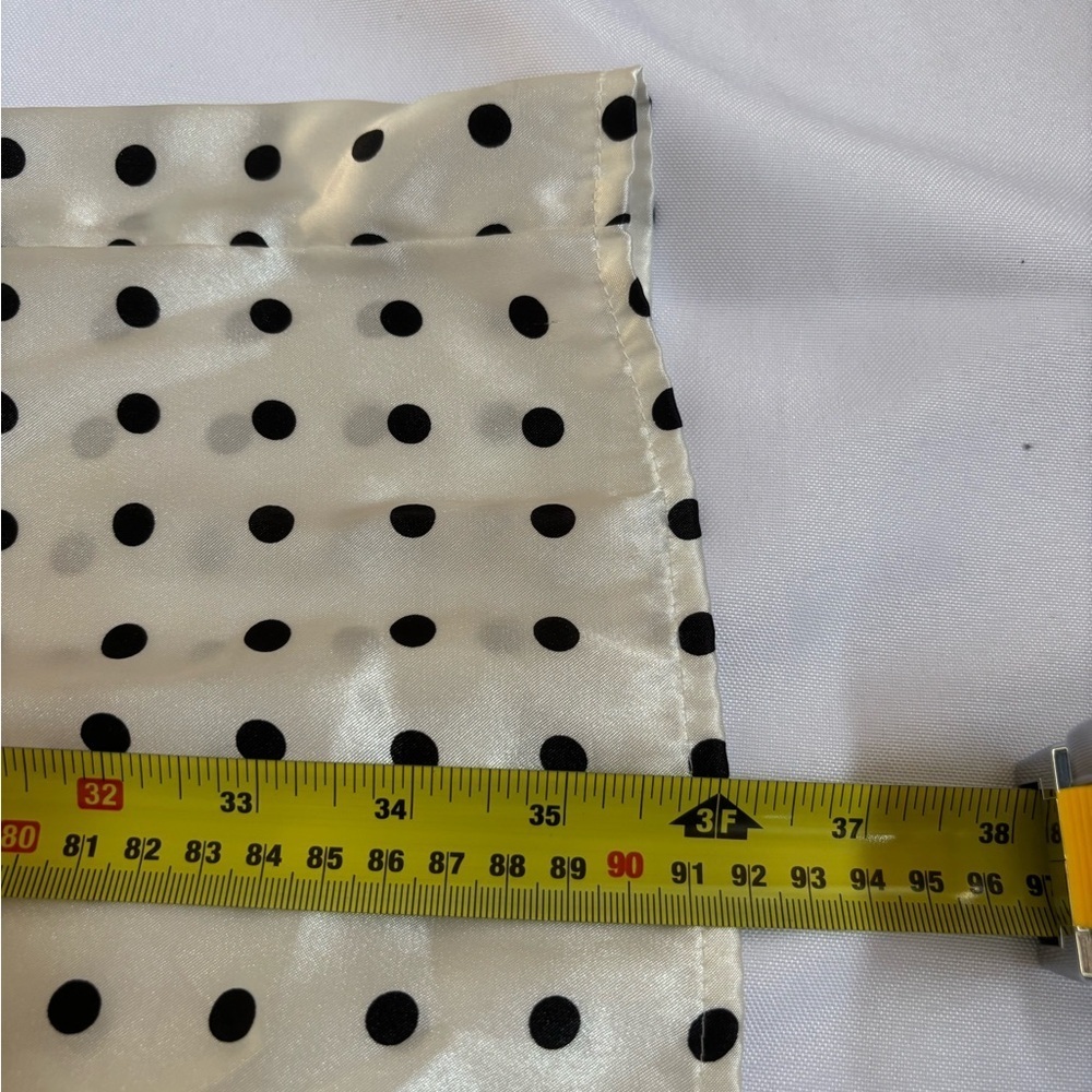 Vintage Sophia by Delicates Robe Kimono Short Black and White Polka Dot Robe L - Picture 6 of 7